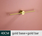 Rust-Resistant Aluminum Swing-Arm Towel Bar With Hook (Wall-Mount)