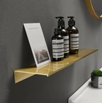 Rust-Resistant Aluminum & Water-Drainage Bathroom Wall Shelf