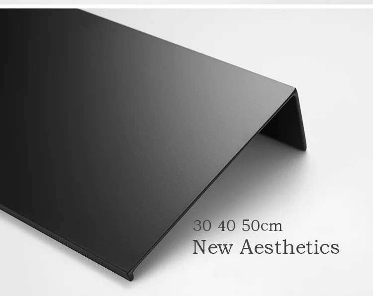 Rust-Resistant Aluminum & Water-Drainage Bathroom Wall Shelf