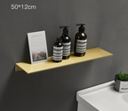 Rust-Resistant Aluminum & Water-Drainage Bathroom Wall Shelf