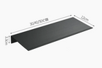 Rust-Resistant Aluminum & Water-Drainage Bathroom Wall Shelf