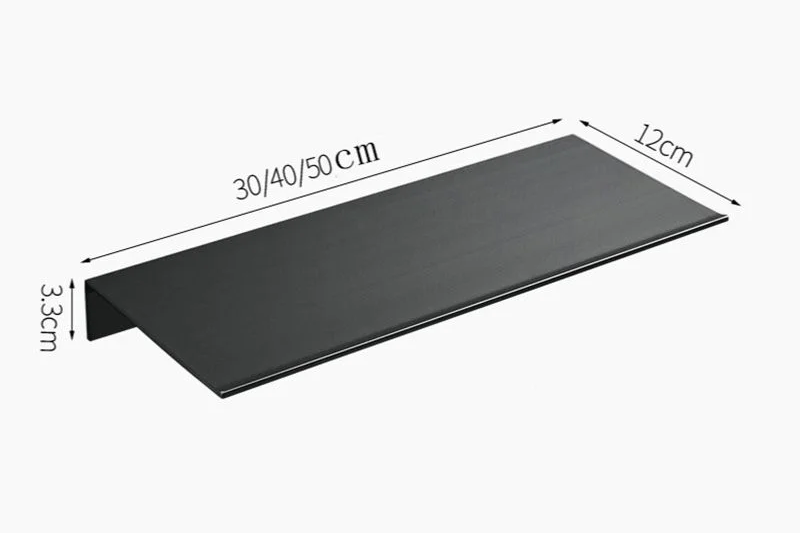 Rust-Resistant Aluminum & Water-Drainage Bathroom Wall Shelf