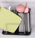 Rust-Resistant Antibacterial Stainless Steel Knife Block (Fits Up To 8-Inch Blades)