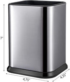 Rust-Resistant Antibacterial Stainless Steel Knife Block (Fits Up To 8-Inch Blades)