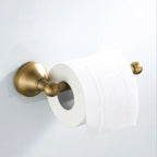 Rust-Resistant Brushed Antique Brass Bathroom Hardware Set (3-Piece)