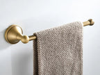Rust-Resistant Brushed Antique Brass Bathroom Hardware Set (3-Piece)