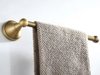 Rust-Resistant Brushed Antique Brass Bathroom Hardware Set (3-Piece)