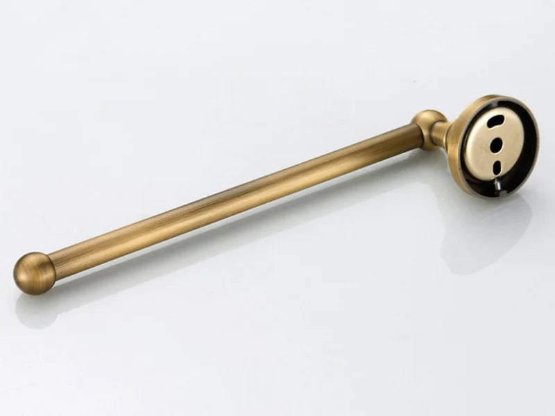 Rust-Resistant Brushed Antique Brass Bathroom Hardware Set (3-Piece)