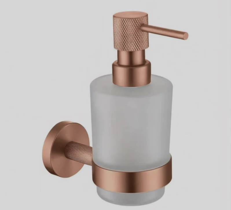 Rust-Resistant Brushed Rose Gold Bathroom Hardware Set (Wall-Mount)