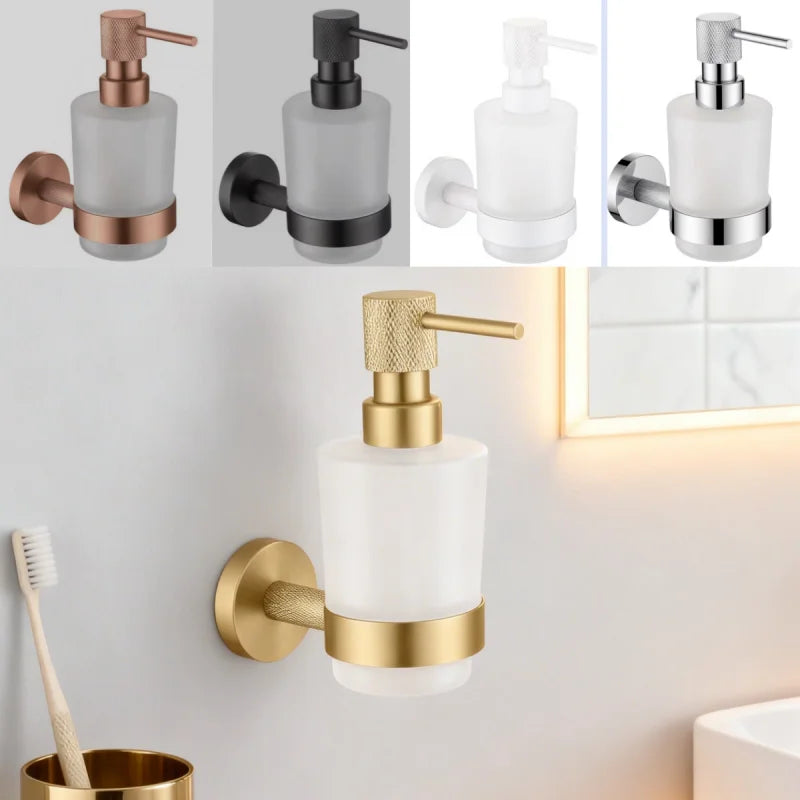 Rust-Resistant Brushed Rose Gold Bathroom Hardware Set (Wall-Mount)