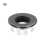 Rust-Resistant Copper Alloy & Tool-Free Sink Overflow Cover (Fits 23-25 mm Holes)