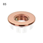 Rust-Resistant Copper Alloy & Tool-Free Sink Overflow Cover (Fits 23-25 mm Holes)