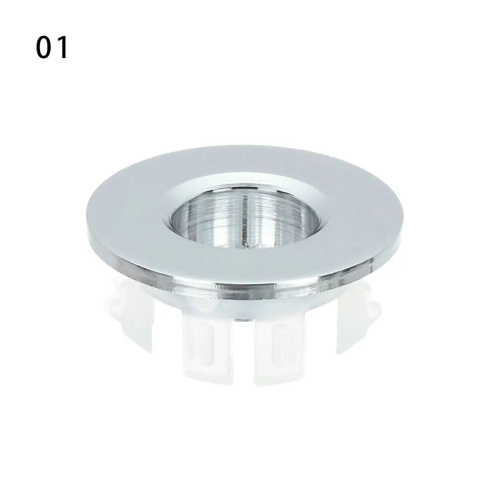 Rust-Resistant Copper Alloy & Tool-Free Sink Overflow Cover (Fits 23-25 mm Holes)