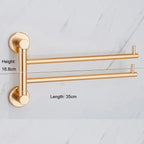 Rust-Resistant Foldable Aluminum Towel Bar (Adjustable 14–16 In)