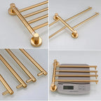 Rust-Resistant Foldable Aluminum Towel Bar (Adjustable 14–16 In)