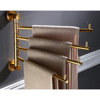 Rust-Resistant Foldable Aluminum Towel Bar (Adjustable 14–16 In)