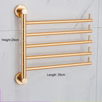 Rust-Resistant Foldable Aluminum Towel Bar (Adjustable 14–16 In)