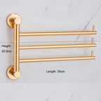 Rust-Resistant Foldable Aluminum Towel Bar (Adjustable 14–16 In)