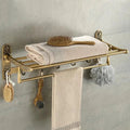 Rust-Resistant Foldable Space-Saving Wall-Mounted Towel Rack (Adjustable 20–24 in)