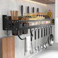 Rust-Resistant Powder-Coated Wall-Mounted Shelf (Self-Adhesive & Screw Mount)
