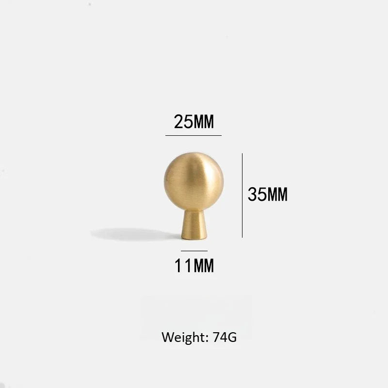 Rust-Resistant Solid Brass Cabinet & Drawer Knob