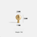 Rust-Resistant Solid Brass Cabinet & Drawer Knob