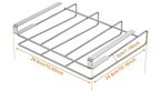 Rust-Resistant Stainless Steel Under-Cabinet Cutting Board Holder (Double-Deck)
