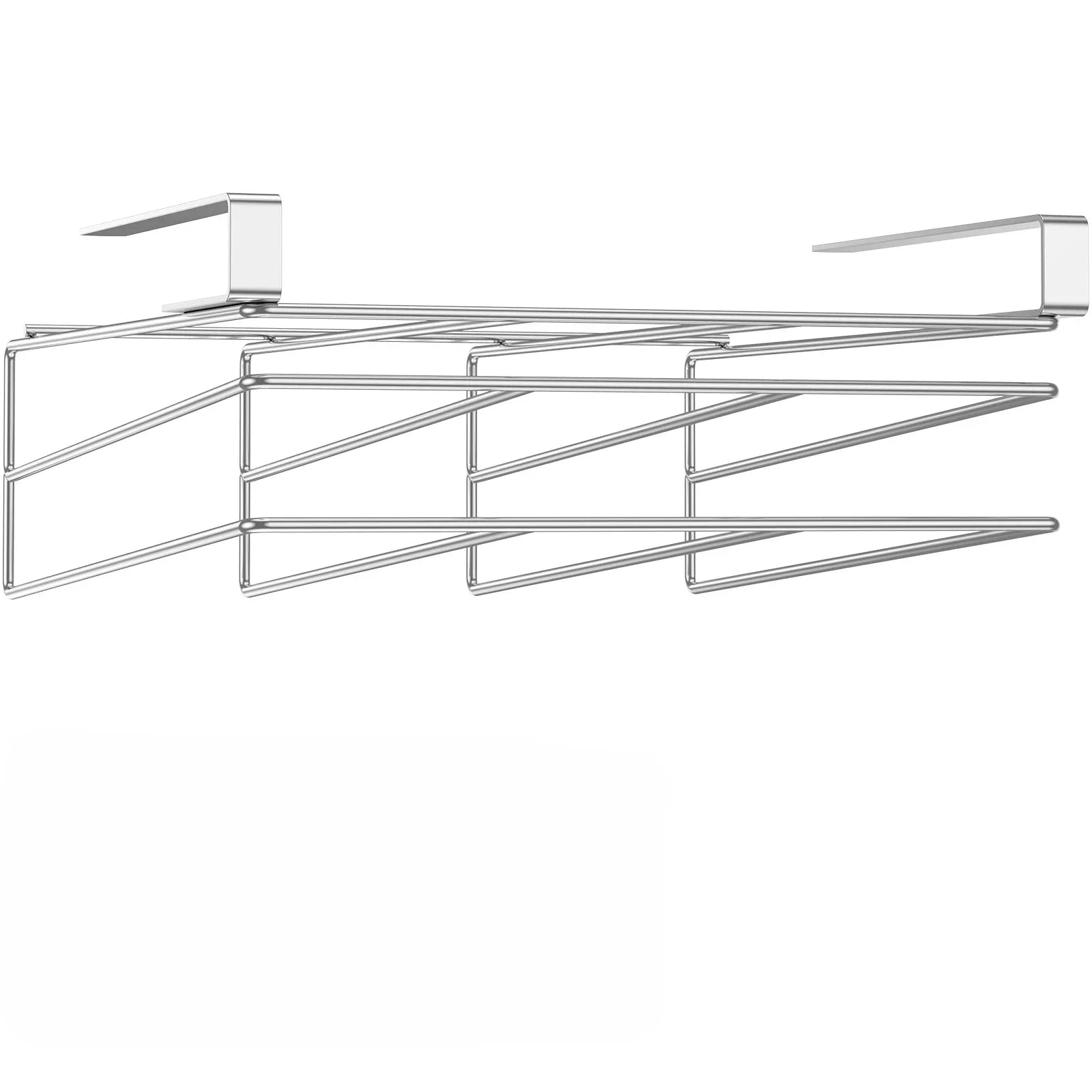 Rust-Resistant Stainless Steel Under-Cabinet Cutting Board Holder (Double-Deck)