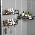 Rust-Resistant Water-Draining Wall-Mounted Corner Shelf