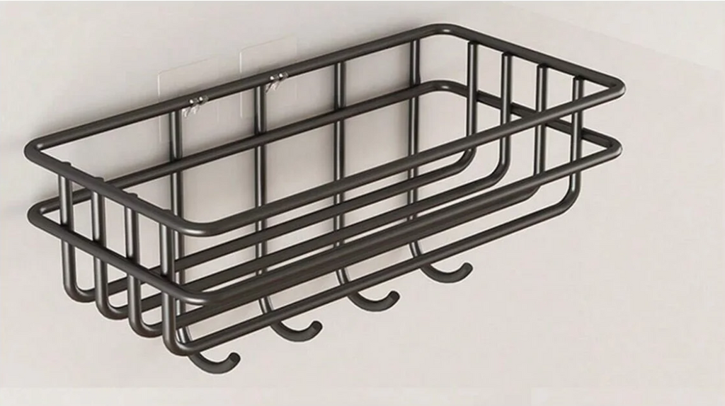 Rust-Resistant Water-Draining Wall-Mounted Corner Shelf