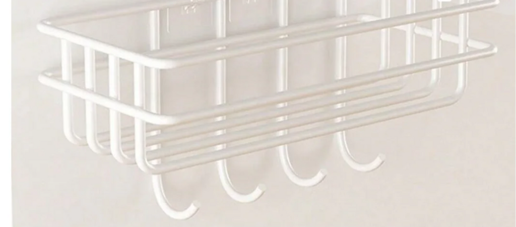 Rust-Resistant Water-Draining Wall-Mounted Corner Shelf