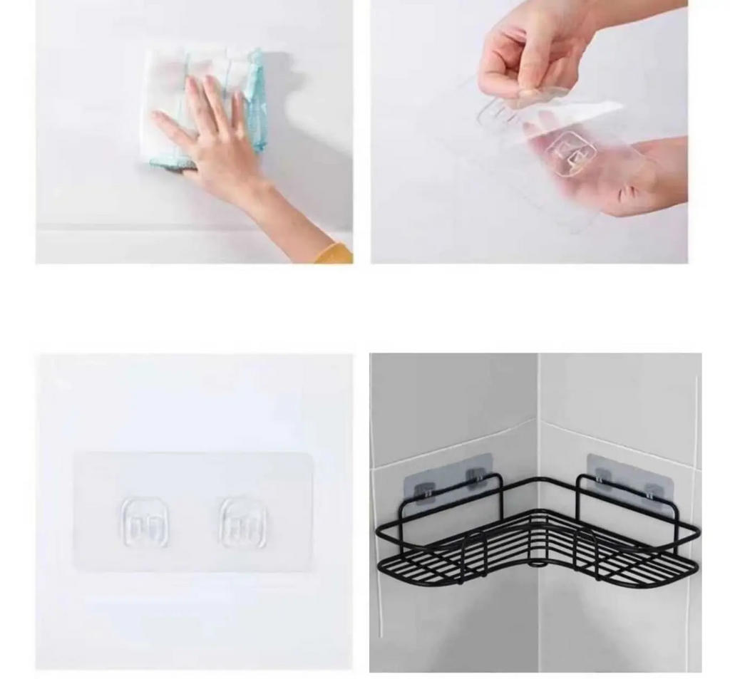 Rust-Resistant Water-Draining Wall-Mounted Corner Shelf