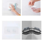 Rust-Resistant Water-Draining Wall-Mounted Corner Shelf