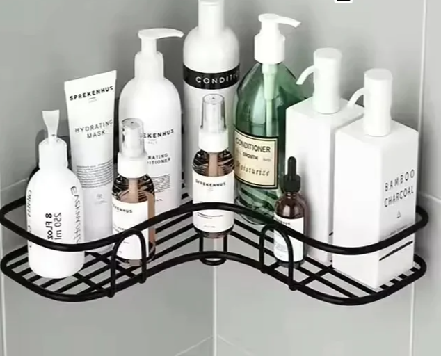 Rust-Resistant Water-Draining Wall-Mounted Corner Shelf