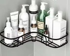 Rust-Resistant Water-Draining Wall-Mounted Corner Shelf