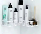 Rust-Resistant Water-Draining Wall-Mounted Corner Shelf