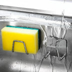 Rustproof 304 Stainless Steel Self-Adhesive Sponge & Towel Holder