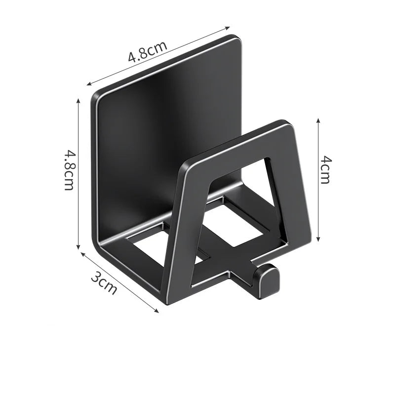 Rustproof 304 Stainless Steel Self-Adhesive Sponge & Towel Holder