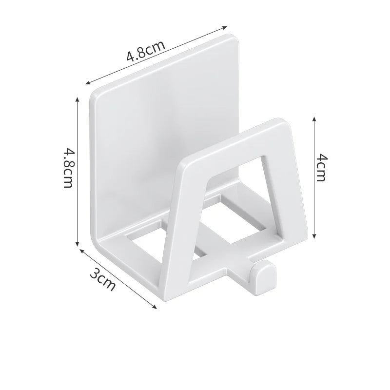 Rustproof 304 Stainless Steel Self-Adhesive Sponge & Towel Holder