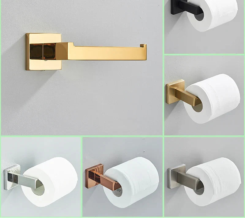 Rustproof 304 Stainless Steel Wall-Mount Toilet Paper Holder