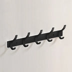 Rustproof Aluminum Nail-Mounted Hook Rack (7 Hooks)