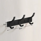 Rustproof Aluminum Nail-Mounted Hook Rack (7 Hooks)