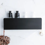 Rustproof Aluminum Space-Saving Wall Shelf Organizer With Hooks