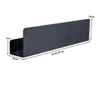 Rustproof Aluminum Space-Saving Wall Shelf Organizer With Hooks