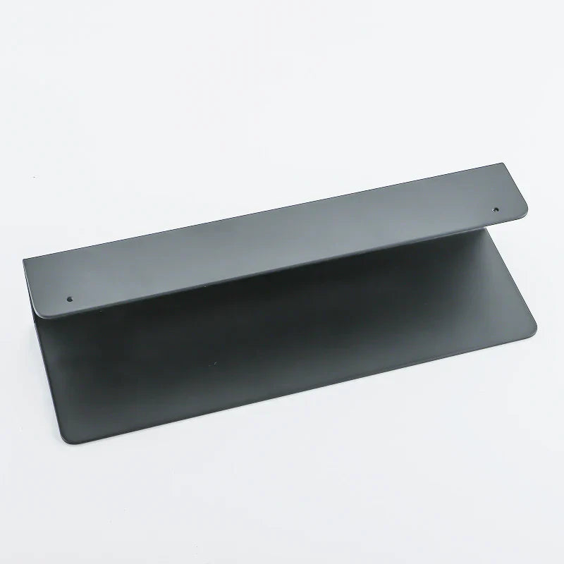Rustproof Aluminum Space-Saving Wall Shelf Organizer With Hooks
