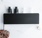 Rustproof Aluminum Space-Saving Wall Shelf Organizer With Hooks
