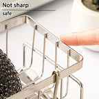 Rustproof Stainless Steel Freestanding Sponge & Brush Holder