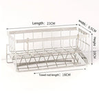 Rustproof Stainless Steel Freestanding Sponge & Brush Holder
