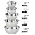Rustproof Stainless Steel Stackable Mixing Bowls (Set of 5)
