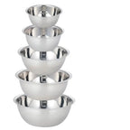 Rustproof Stainless Steel Stackable Mixing Bowls (Set of 5)